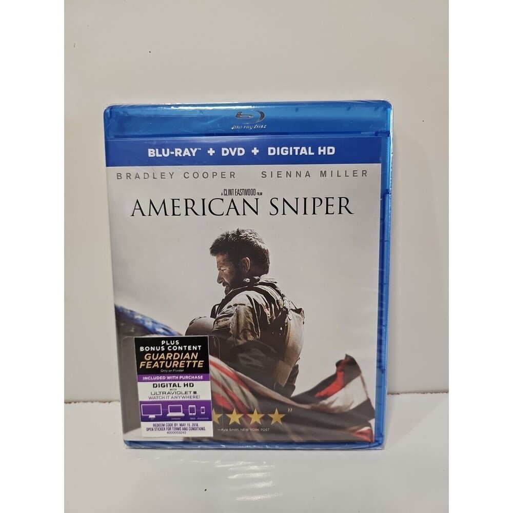 American Sniper (Blu-ray, DVD, Digital 2014) NEW SEALED! Bradley Cooper - Picture 1 of 5